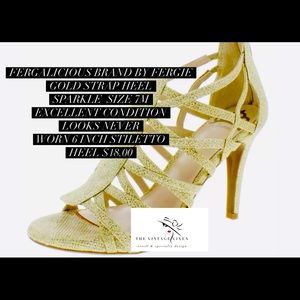 Fergalicious Brand by Fergie
gold heel
Size 7M